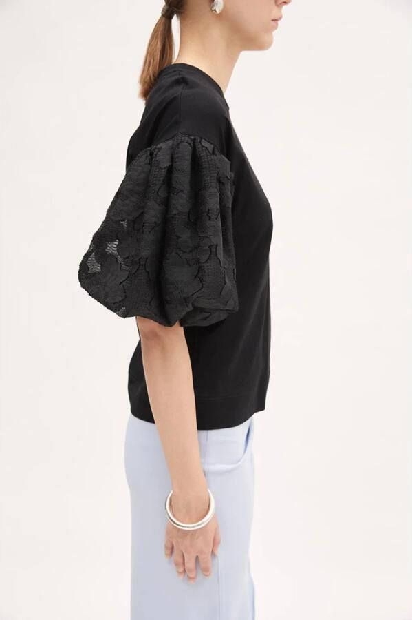 MeiMeiJ Casual katoenen T-shirt voor mannen Black Dames - Foto 2