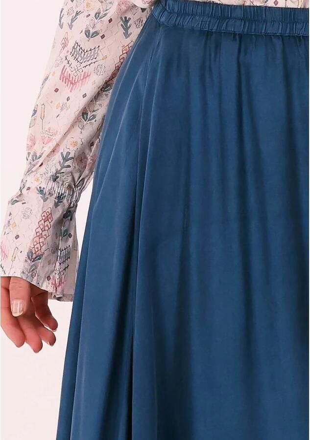Mes Demoiselles Blauwe Maxi Rok Ashton Blue Dames