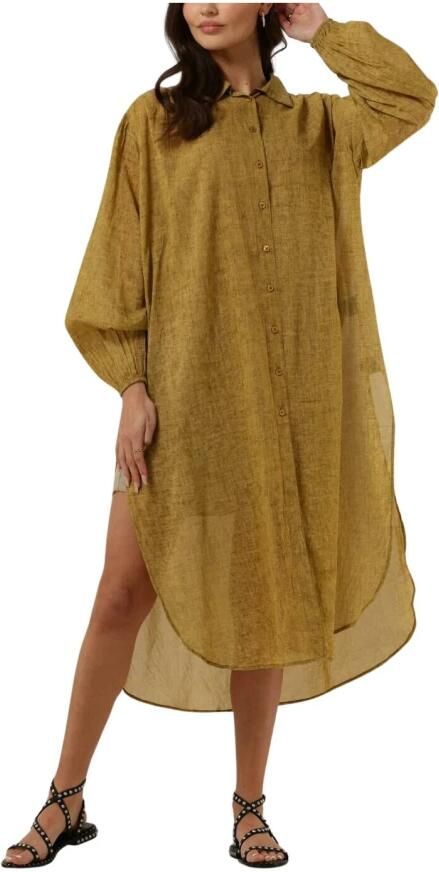 Mes Demoiselles Groen Shirt Diane Midi Jurk Green Dames - Foto 3