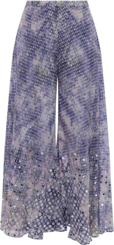 Mes Demoiselles Wide Trousers Blauw Dames