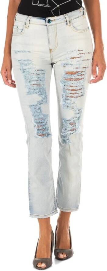MET Blauwe Denim Jeans Blue Dames