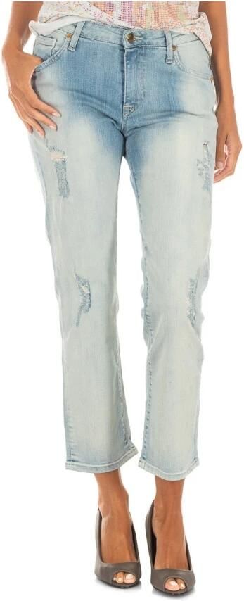 MET Blauwe Gewassen Denim Jeans Blue Dames