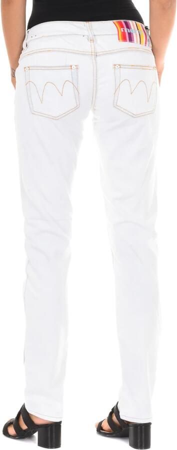 MET Gescheurde Witte Jeans White Dames - Foto 2