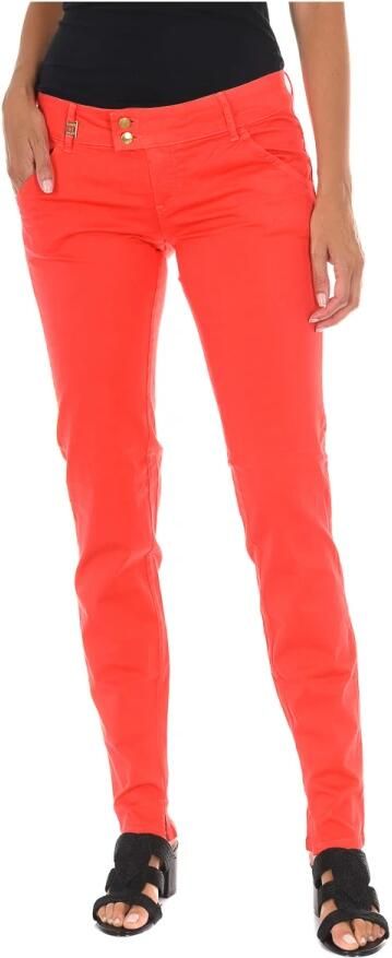 MET Rode Slim-fit Dames Jeans Red Dames - Foto 1