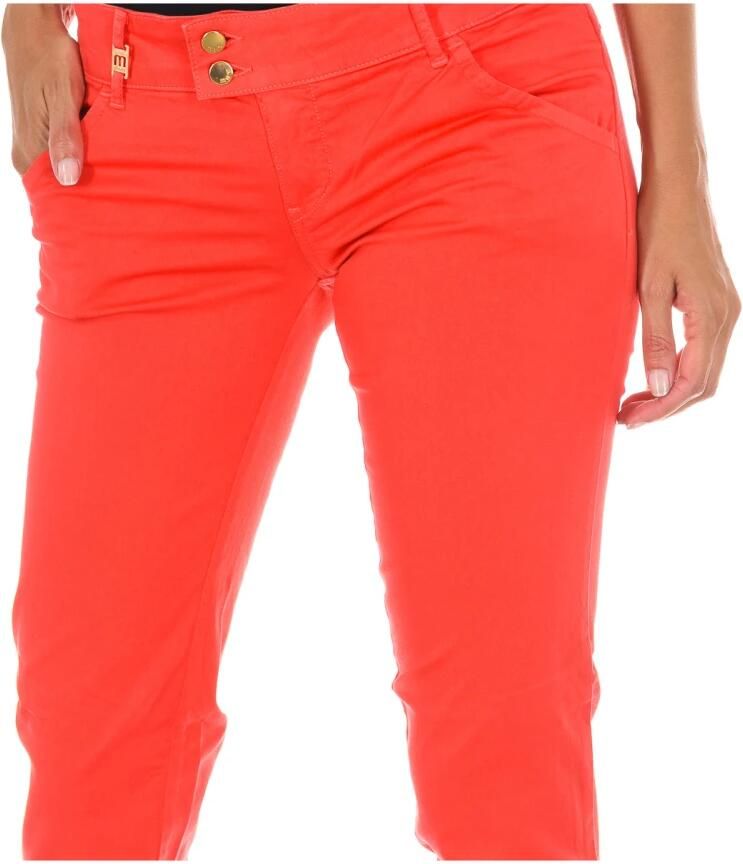 MET Rode Slim-fit Dames Jeans Red Dames