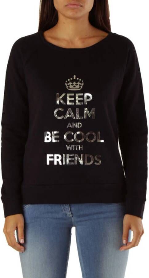 MET Zwarte Print T-shirt voor Dames Black Dames