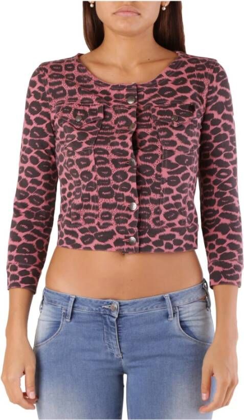 MET Roze Blazer Luipaardprint Pink Dames