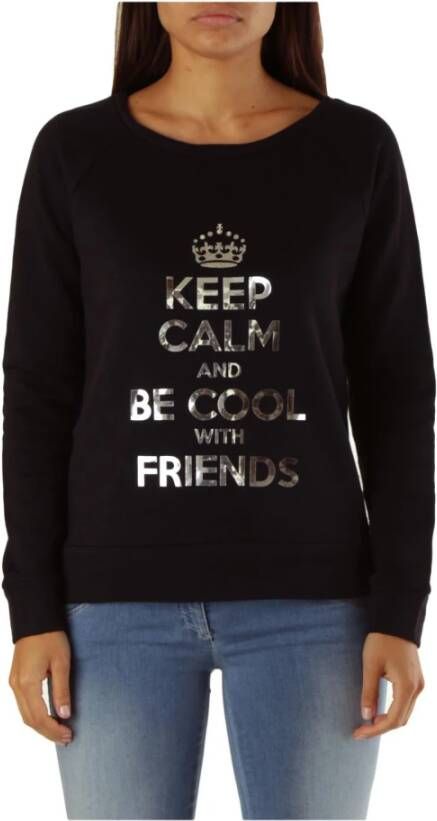 MET Zwarte Print T-shirt voor Dames Black Dames