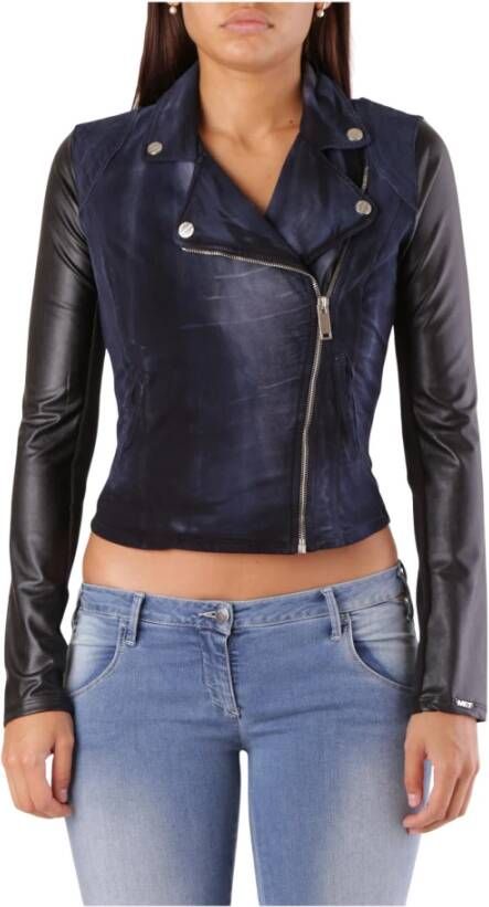 MET Blauwe Blazer Lange Mouwen Blue Dames