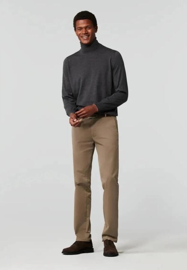 Meyer Beige Broek met Regular Fit en Hoogwaardige Afwerking Beige Heren - Foto 9