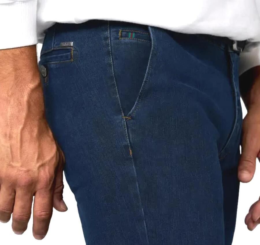 Meyer Blauwe Steen Regular Fit Jeans Blue Heren - Foto 8