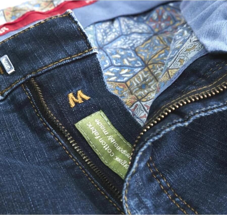 Meyer Blauwe Steen Regular Fit Jeans Blue Heren - Foto 7