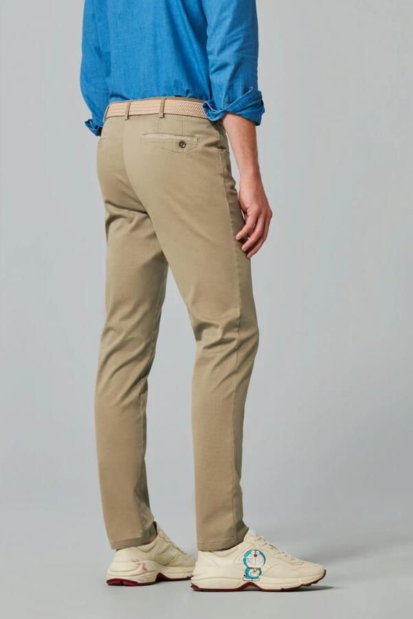 Meyer Beige Broek met Regular Fit en Hoogwaardige Afwerking Beige Heren - Foto 14