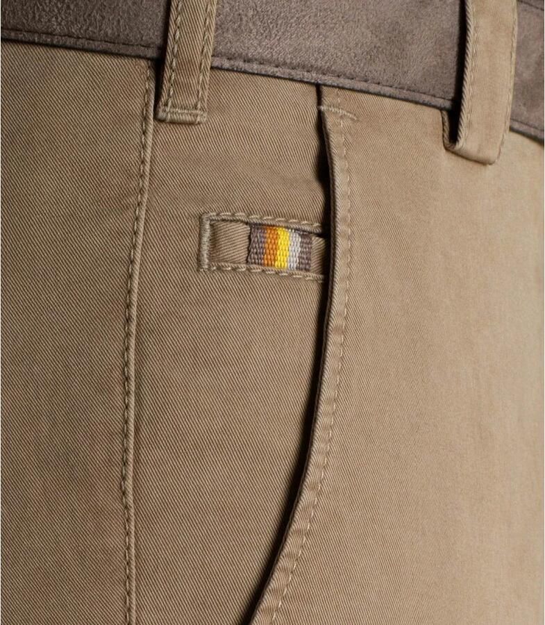 Meyer Beige Broek met Regular Fit en Hoogwaardige Afwerking Beige Heren