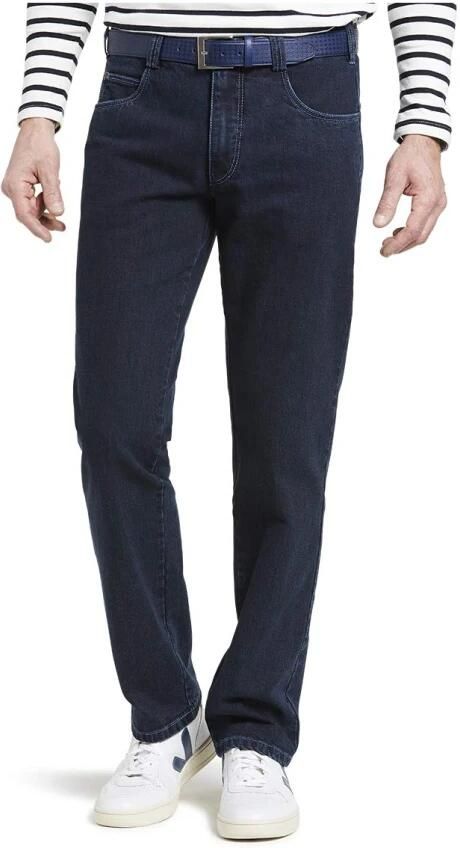 Meyer Donkerblauwe Denim 5-Pocket Jeans Blue Heren - Foto 8