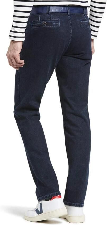 Meyer Donkerblauwe Denim 5-Pocket Jeans Blue Heren - Foto 9