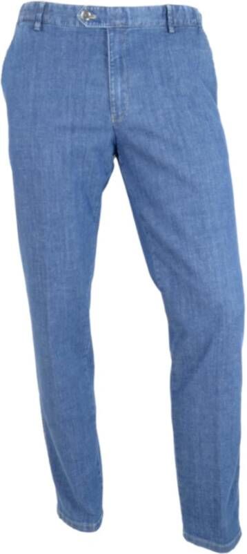 Meyer Pantalone oslo denim reizen chino stretch jeans 1-4167 16 Blauw Heren