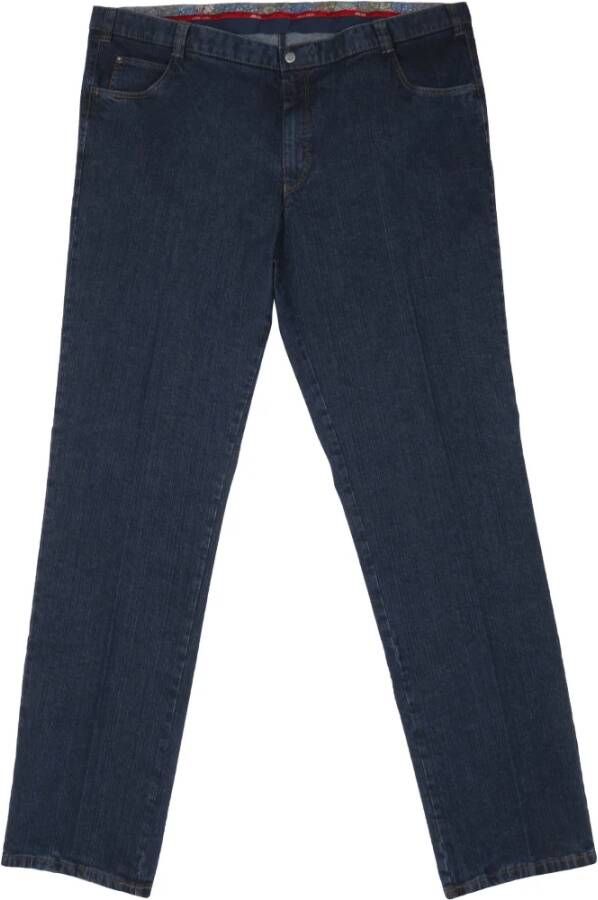 Meyer Straight Jeans Blauw Heren