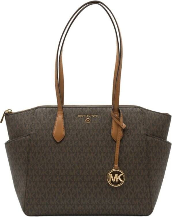 Michael Kors EW TZ Tote Handtas Bruin Dames