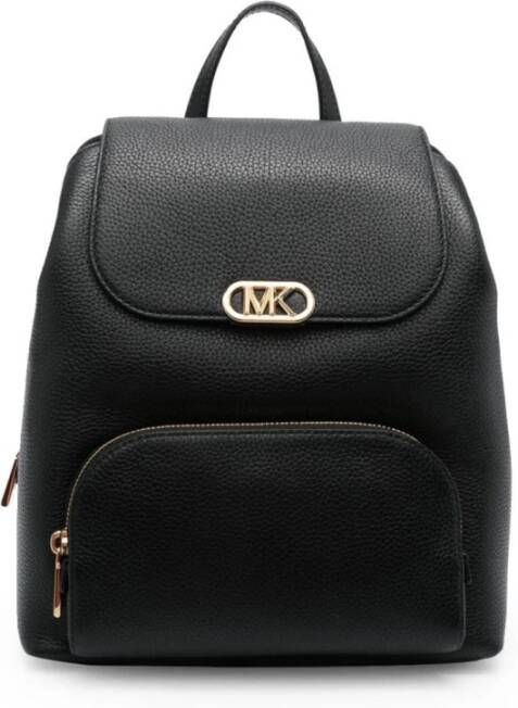 Michael Kors Stijlvolle damesrugzak met klep- en kliksluiting Black Dames