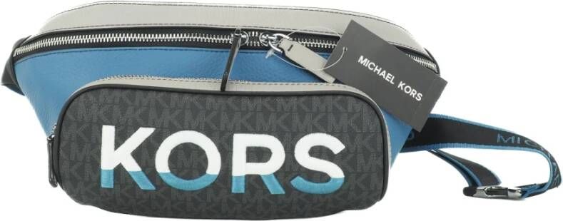 Michael Kors Cooper Blauw Multi Utility Riemtas Multicolor Dames