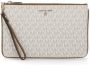Michael Kors Canvas Pochette met Afneembare Hendel en Kaarthouders White Dames - Thumbnail 1
