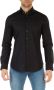 Michael Kors Heren Stretch Katoenen Popeline Overhemd Black Heren - Thumbnail 1