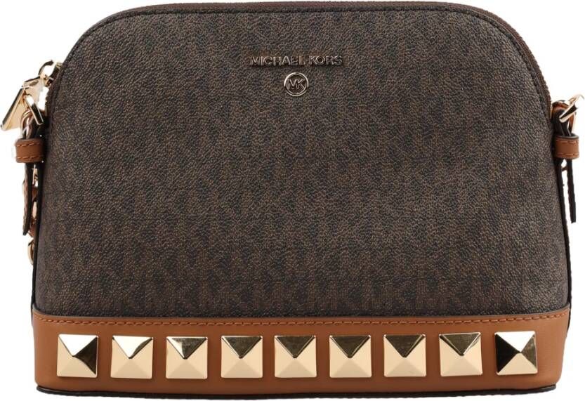 Michael Kors Designer PVC Schoudertas Brown Dames