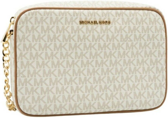 Michael Kors Witte Crossbody Tas van Gecoat Canvas Beige Dames - Foto 4