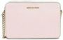 Michael Kors Saffiano Lederen Crossbody Tas Poeder Blush Pink Dames - Thumbnail 1