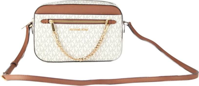 Michael Kors Handtekening Leren Ketting Crossbody Tas Multicolor Dames