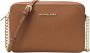 Michael Kors Schoudertas van Saffiano-leer met gouden details Brown Dames - Thumbnail 1
