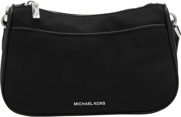 Michael Kors Zwarte nylon schoudertas met verstelbare band en AirPods hoesje Black Dames - Foto 10