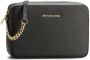 Michael Kors Saffiano lederen crossbody tas Black Dames - Thumbnail 1