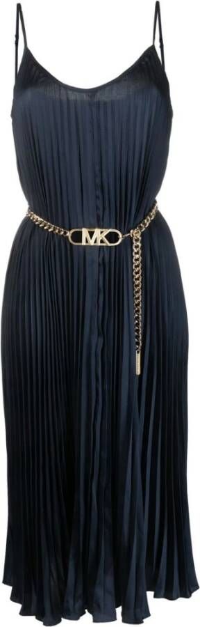 MICHAEL Kors Lange Jurk PLEATED SLIP MIDI DRESS - Foto 2