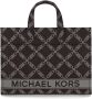 Michael Kors Gigi Grote Empire Logo Jacquard Tote Bag Multicolor Dames - Thumbnail 1