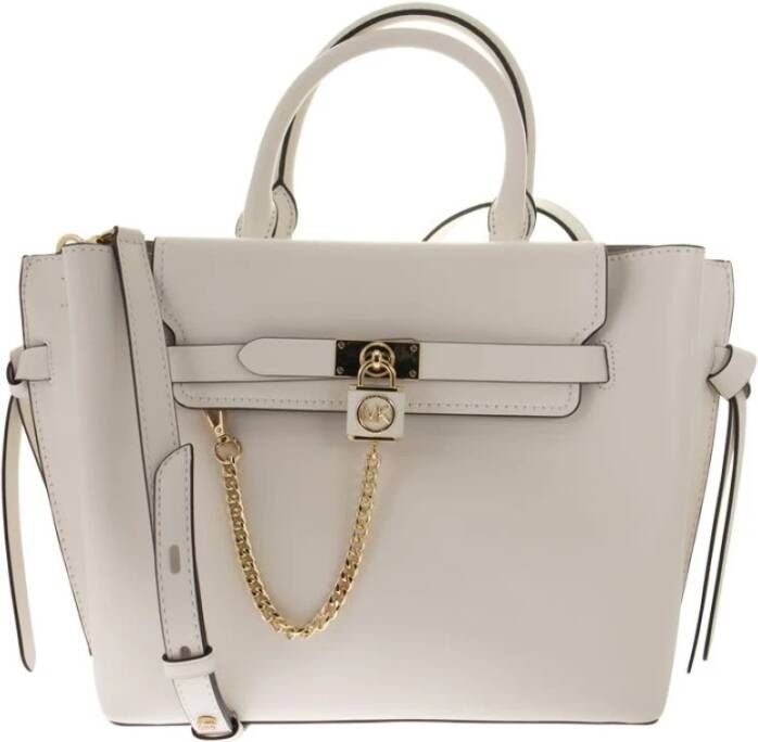 Michael Kors Hamilton Legacy Handtas Wit Dames