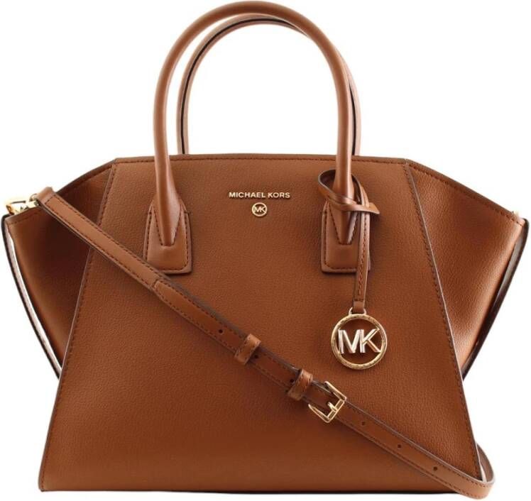 MICHAEL Kors Shopper van leer met labeldetail model 'AVRIL' - Foto 2