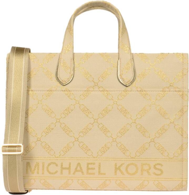 Michael Kors Beige Shopper Lg Grab Tote