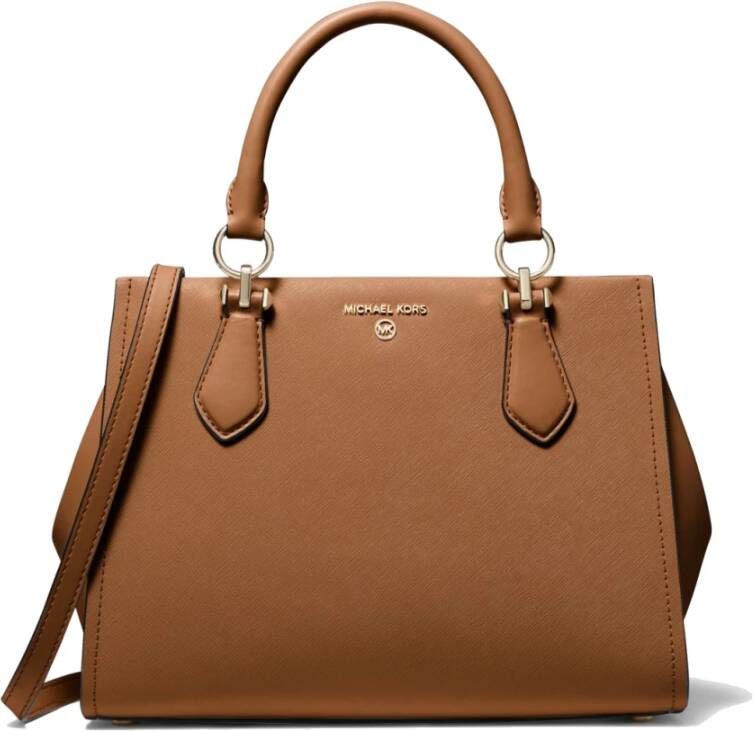 Michael Kors Bruin Leren Handtas voor Moderne Vrouw Brown Dames
