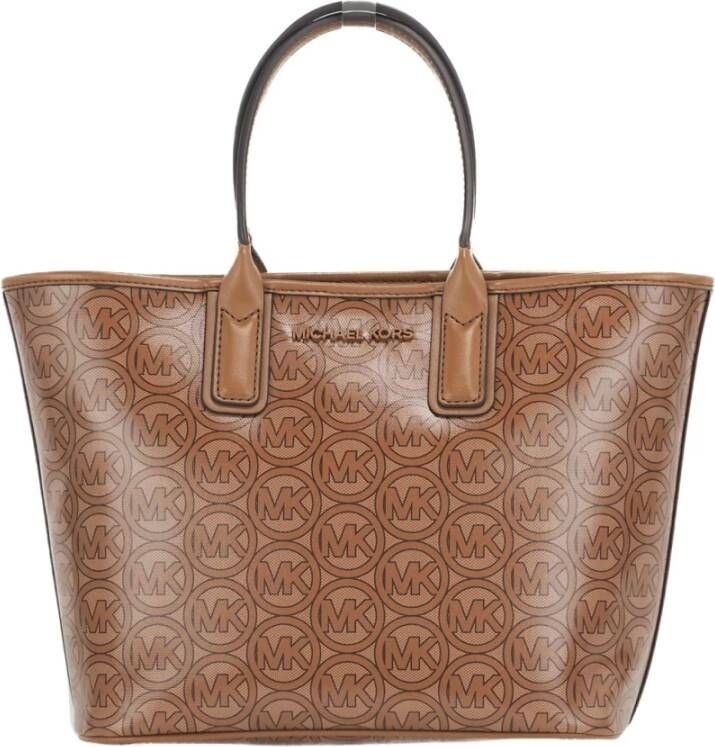 Michael Kors Kleine Jacquard Logotas Brown Dames