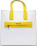 Michael Kors Signature Citrus Noord Zuid Tote Handtas White Dames - Thumbnail 1