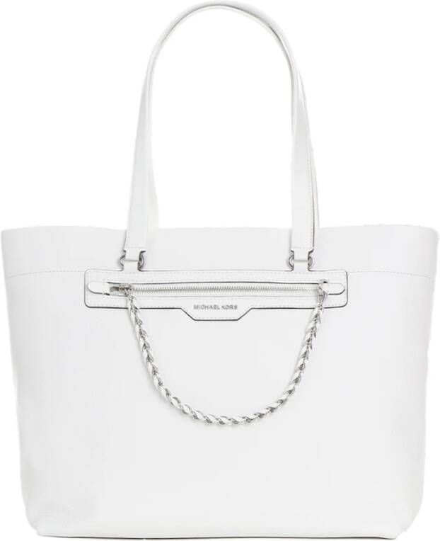 Michael Kors Totes Slater Large Top-Zip Tote in wit