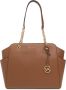 Michael Kors Tote tas van Saffiano leer met kettinghandvatten Brown Dames - Thumbnail 1