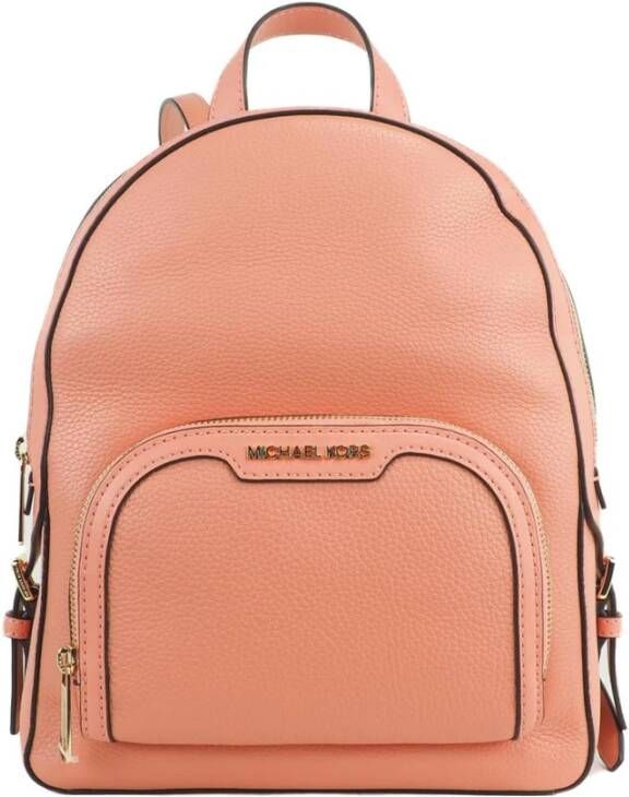 Michael Kors Jaycee Medium Sherbert Geperforeerd Leren Ritsvak Rugzak Boekentas Orange Dames