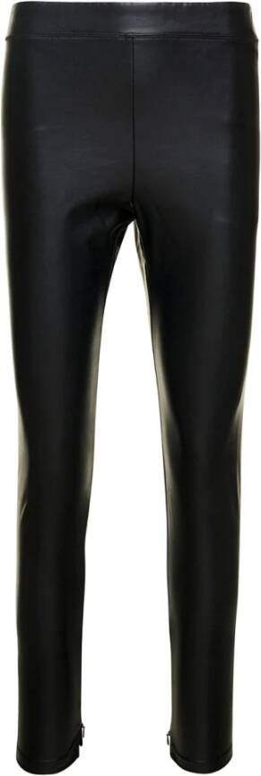 Michael Kors Leather Trousers Zwart Dames