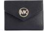 Michael Kors Zwarte Saffiano Leren Portemonnee met Charme Sluiting Black Dames - Thumbnail 1