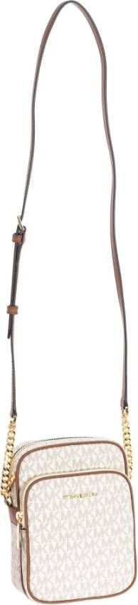 Michael Kors Ketting Crossbody Tas in Vanille Handtekening Beige Dames - Foto 2