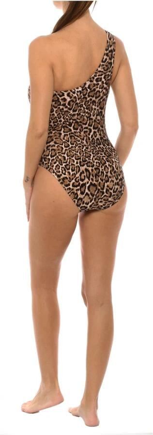 Michael Kors Animal Print One-Piece Badpak met Ring Multicolor Dames - Foto 3