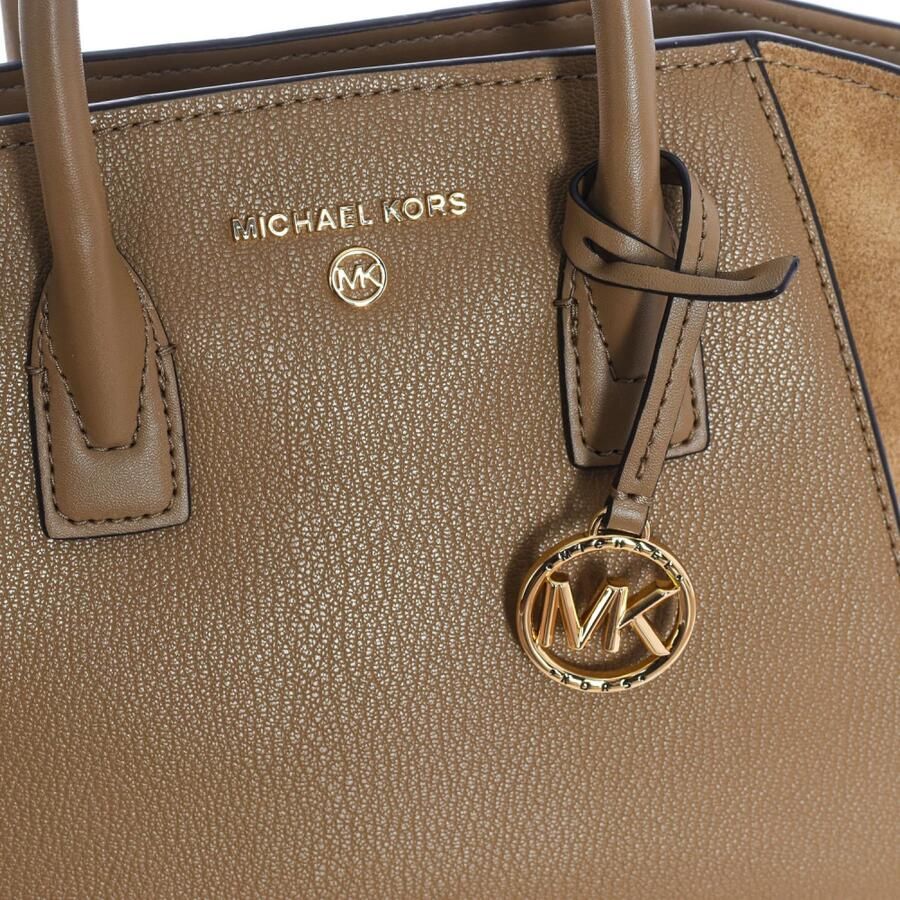 Michael Kors Avril Satchel lederen tas Brown Dames - Foto 3